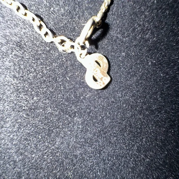 RARE Vintage Christian Dior CD Logo Necklace Signed Germany Gold Tone - Picture 4 of 8